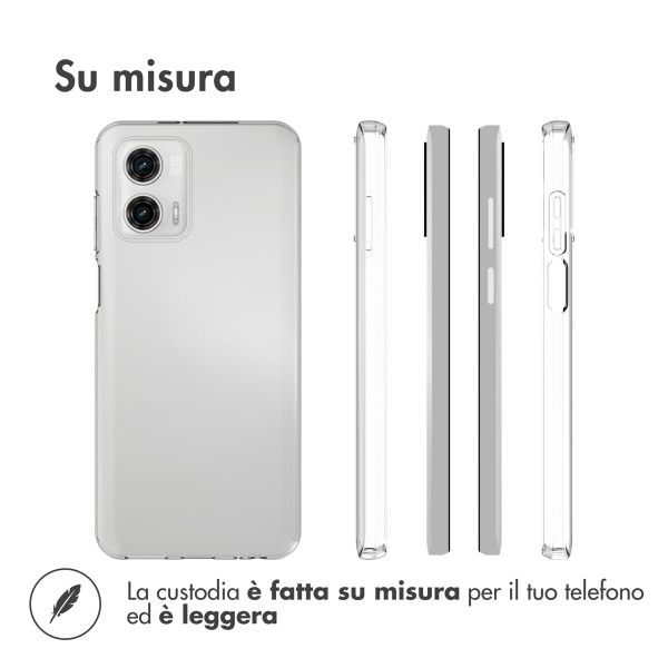 Accezz Clear Backcover Motorola Moto G73 - Transparant