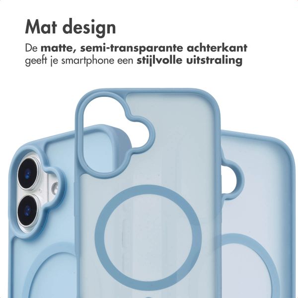 imoshion Color Guard Backcover met MagSafe iPhone 16 - Lichtblauw