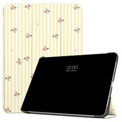 imoshion Design Trifold Bookcase Apple iPad Air 11 inch (2026) M4 / (2025) M3 / (2024) M2 / Air 5 (2022) / Air 4 (2020) - Garden Stripes