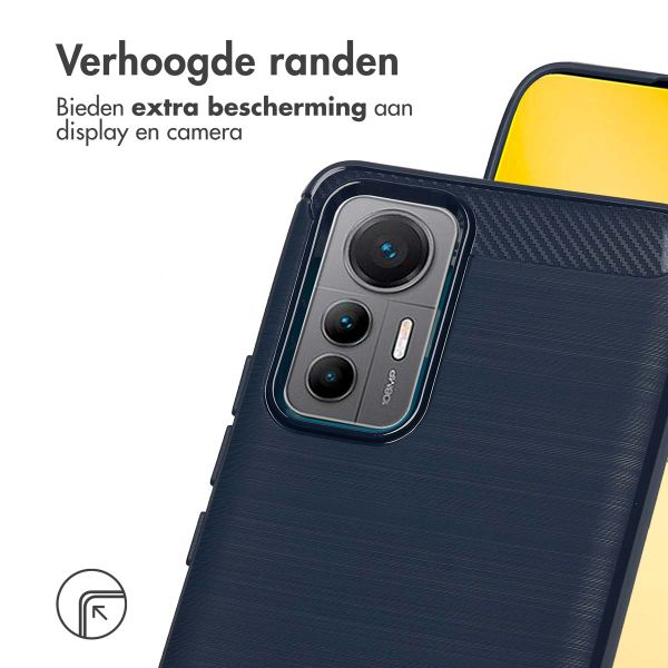 imoshion Brushed Backcover Xiaomi 12 Lite - Donkerblauw