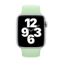 Apple Siliconen solobandje Apple Watch | 44/45/46/49 mm - Maat 12 - Pistachio