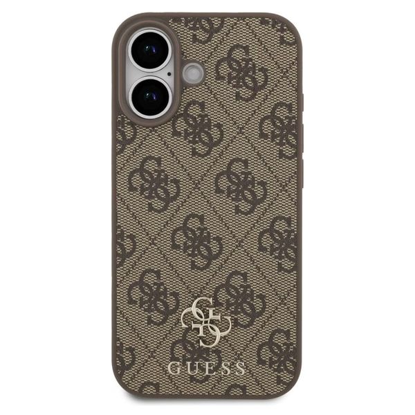 Guess 4G Metal Logo Backcover MagSafe Apple iPhone 17 - Bruin