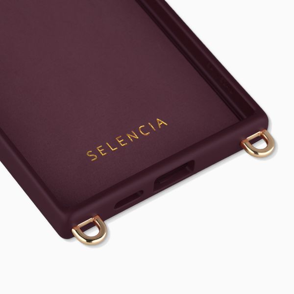 Selencia Rivièra MagSafe Backcover met afneembare haakjes Samsung Galaxy S24 Ultra - Bold Burgundy