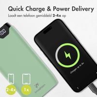 imoshion Powerbank 20.000 mAh - Quick Charge en Power Delivery - Groen