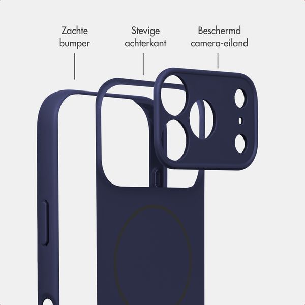 Accezz Grip Backcover met MagSafe Apple iPhone 18 Pro / 17 Pro - Donkerblauw