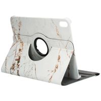 imoshion 360° Draaibare Design Bookcase iPad 10 (2022) 10.9 inch - White Marble