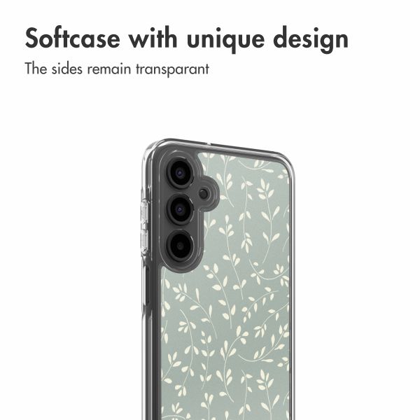 imoshion Design hoesje Samsung Galaxy A16 - Smoke Green Flowers