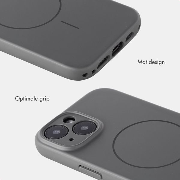 Accezz Grip Backcover met MagSafe Apple iPhone 15 - Grijs