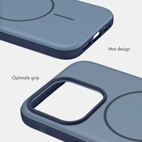 imoshion Color Backcover met Thin MagSafe Ring Apple iPhone 15 Pro - Donkerblauw