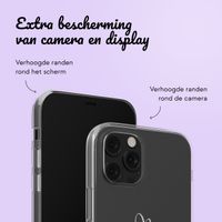 Gepersonaliseerd hoesje met sierlijk hartje iPhone 12 (Pro) - Transparant