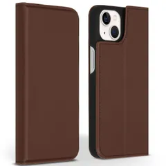 Accezz Premium Leather Slim Bookcase Apple iPhone 13 - Bruin