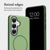 imoshion Colour Back Cover with Thin MagSafe Ring Samsung Galaxy S26 - Dark Green