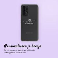 Gepersonaliseerd hoesje met sierlijk hartje Samsung Galaxy A53 - Transparant