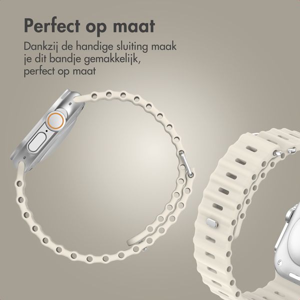 Accezz Ocean bandje Apple Watch Series 1 - 9 / SE (38/40/41 mm) | Series 10 / 11 (42 mm) - Sterrenlicht