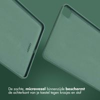 Accezz Liquid Silicone Backcover met penhouder Apple iPad Pro 11 (2022 / 2021 / 2020 / 2018) - Donkergroen