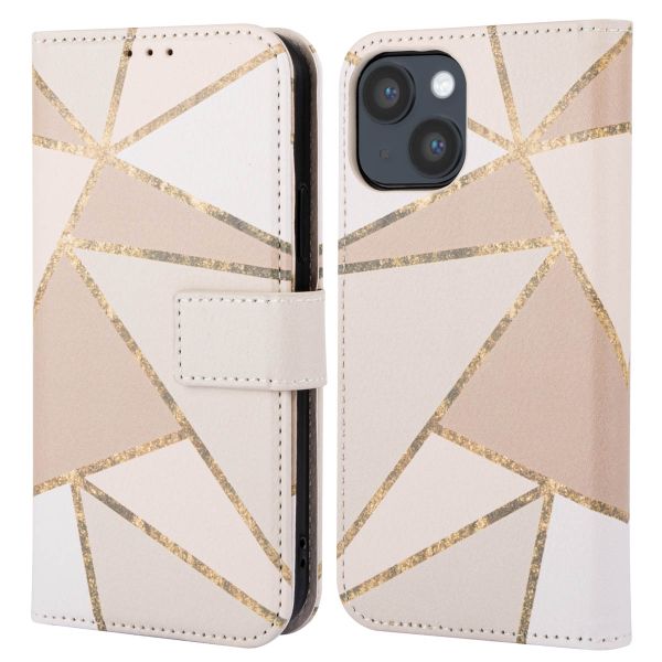 imoshion Design Bookcase iPhone 14 - Beige Graphic