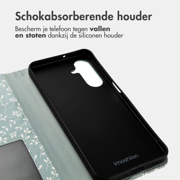 imoshion Design Bookcase Samsung Galaxy A26 - Smoke Green Flowers