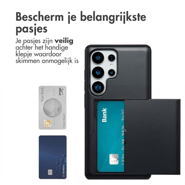 imoshion Backcover met pasjeshouder Samsung Galaxy S25 Ultra - Zwart