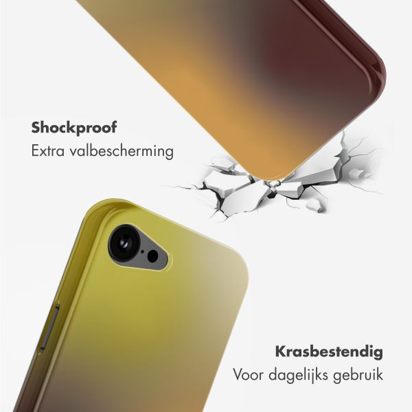 Selencia Vivid Backcover met MagSafe Apple iPhone 16e - Gradient Olive Dust