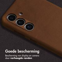 Accezz Vintage Leather Magsafe Backcover Samsung Galaxy S24 / S25 - Tabacco Cognac