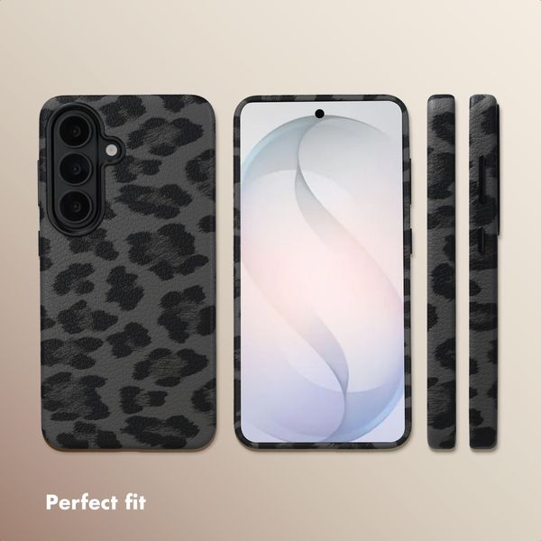 Selencia Sabi Back Cover Panther Print with MagSafe Samsung Galaxy S26 - Midnight Black