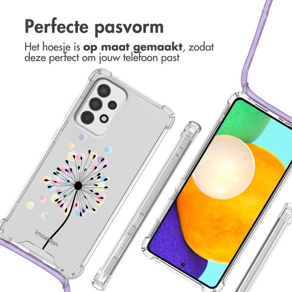 imoshion Design hoesje met koord Samsung Galaxy A52(s) (5G/4G) - Sandstone Dandelion