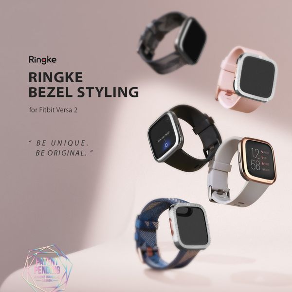 Ringke Bezel Styling Fitbit Versa 2 - Zilver
