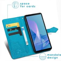 imoshion Mandala Bookcase Sony Xperia 10 III - Lichtblauw