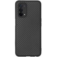 Carbon Softcase Backcover Oppo A74 (5G) / A54 (5G) - Zwart