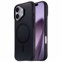 imoshion Rugged Hybrid Carbon Case met MagSafe Apple iPhone 17 - Zwart