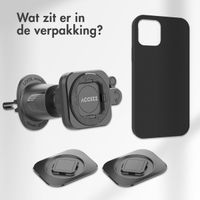 Accezz EasyLock telefoonhouder auto - inclusief hoesje Apple iPhone 14 - Ventilatierooster - 360 graden draaibaar - Zwart