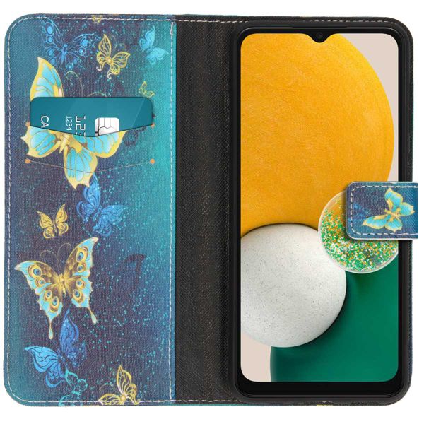 imoshion Design Softcase Bookcase Samsung Galaxy A13 (5G) / A04s - Blue Butterfly