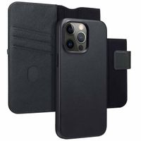 Accezz 2-in-1 Leather Bookcase with MagSafe Apple iPhone 15 Pro Max - Onyx Black