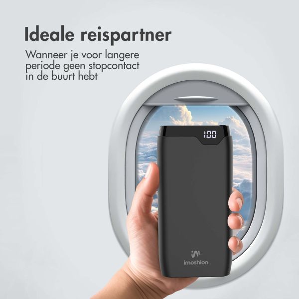 imoshion Powerbank 20.000 mAh - Quick Charge en Power Delivery - Zwart
