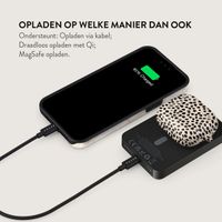 Burga Magnetic Powerbank 5.000 mAh - Geschikt voor MagSafe en Qi2 - Almond Latte / Gunmetal