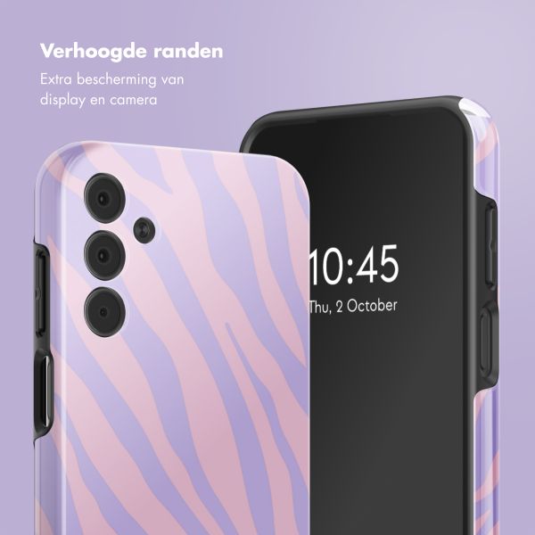 Selencia Vivid Tough Backcover Samsung Galaxy A15 (5G/4G) - Zebra Light Pink Lilac