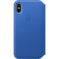 Apple Leather Folio Bookcase iPhone X / Xs - Electric Blue