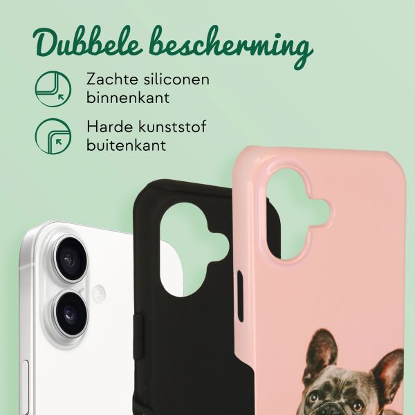 Ontwerp je eigen tough case Apple iPhone 16 - Wit