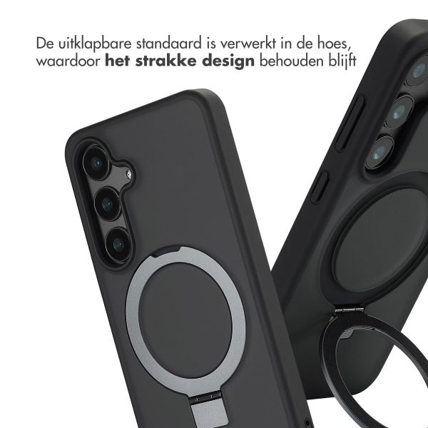 Accezz Ring Stand Backcover met MagSafe Samsung Galaxy S24 - Zwart