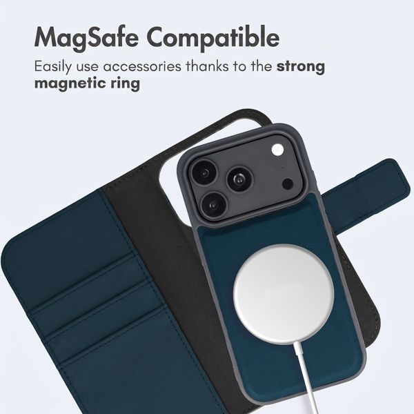 imoshion Detachable 2-in-1 Luxury Bookcase Apple iPhone 18 Pro Max / 17 Pro Max - Blue