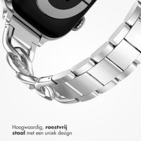 Selencia Chain bandje Apple Watch Series 1 - 9 / SE (38/40/41 mm) | Series 10 / 11 (42 mm) - Zilver