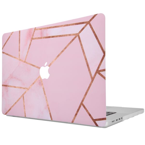 imoshion Design Laptop Cover MacBook Pro 14 inch (2021 / 2023 M3 chip / 2024 M4 chip) - A2442 / A2779 / A2918 / A3112 / A3185 / A3401 - Pink Graphic