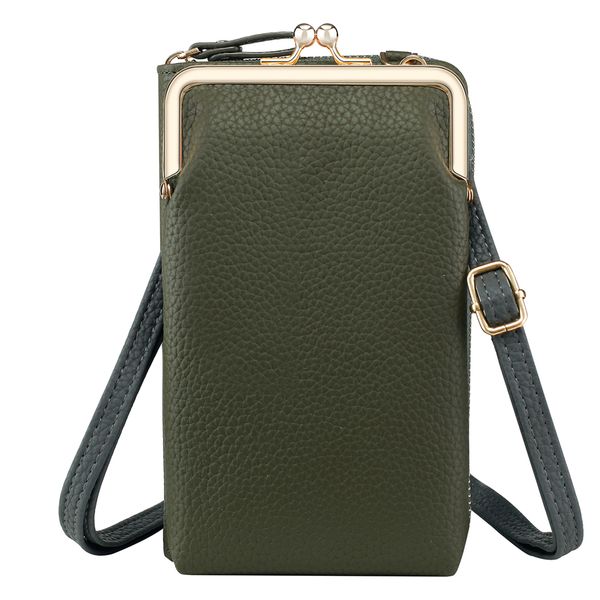 imoshion Vegan Lederen Telefoontasje Crossbody - Groen