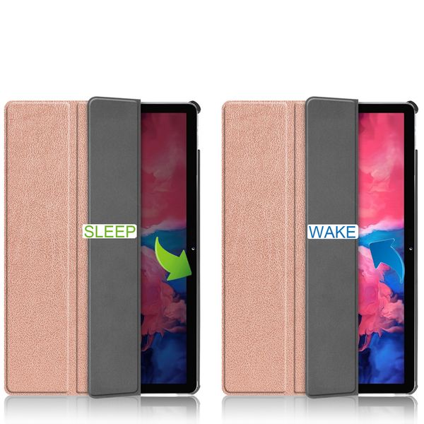 imoshion Trifold Bookcase Lenovo Tab P11 / P11 Plus - Rosé Goud