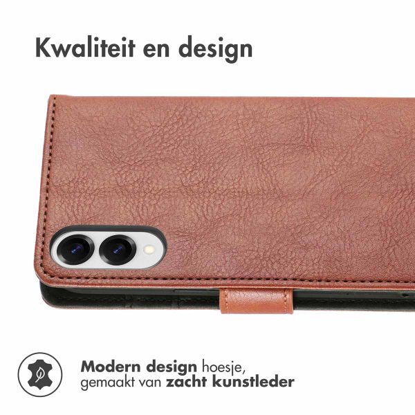 imoshion Luxe Bookcase Samsung Galaxy S25 Edge - Bruin