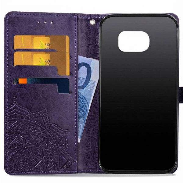 imoshion Mandala Bookcase Samsung Galaxy S7 - Paars