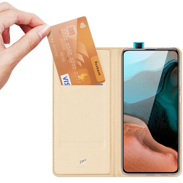 Dux Ducis Slim Softcase Bookcase Xiaomi Poco F2 Pro - Goud