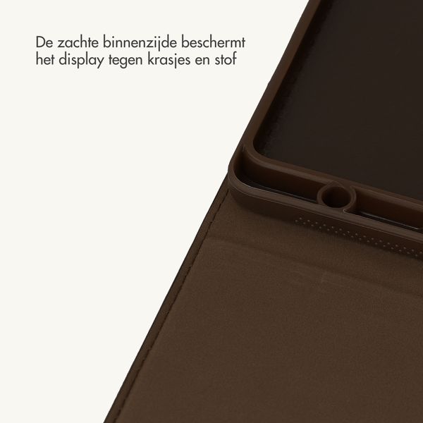 Selencia Croco bookcase Samsung Galaxy Tab A11 Plus / A9 Plus - Choco Brown
