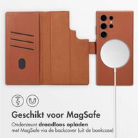 Accezz Leather Bookcase 2-in-1 met MagSafe Samsung Galaxy S24 Ultra - Sienna Brown