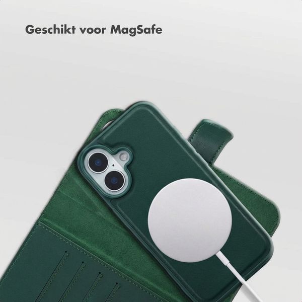 Selencia Olyn Uitneembare Bookcase met MagSafe Apple iPhone 16 - Groen